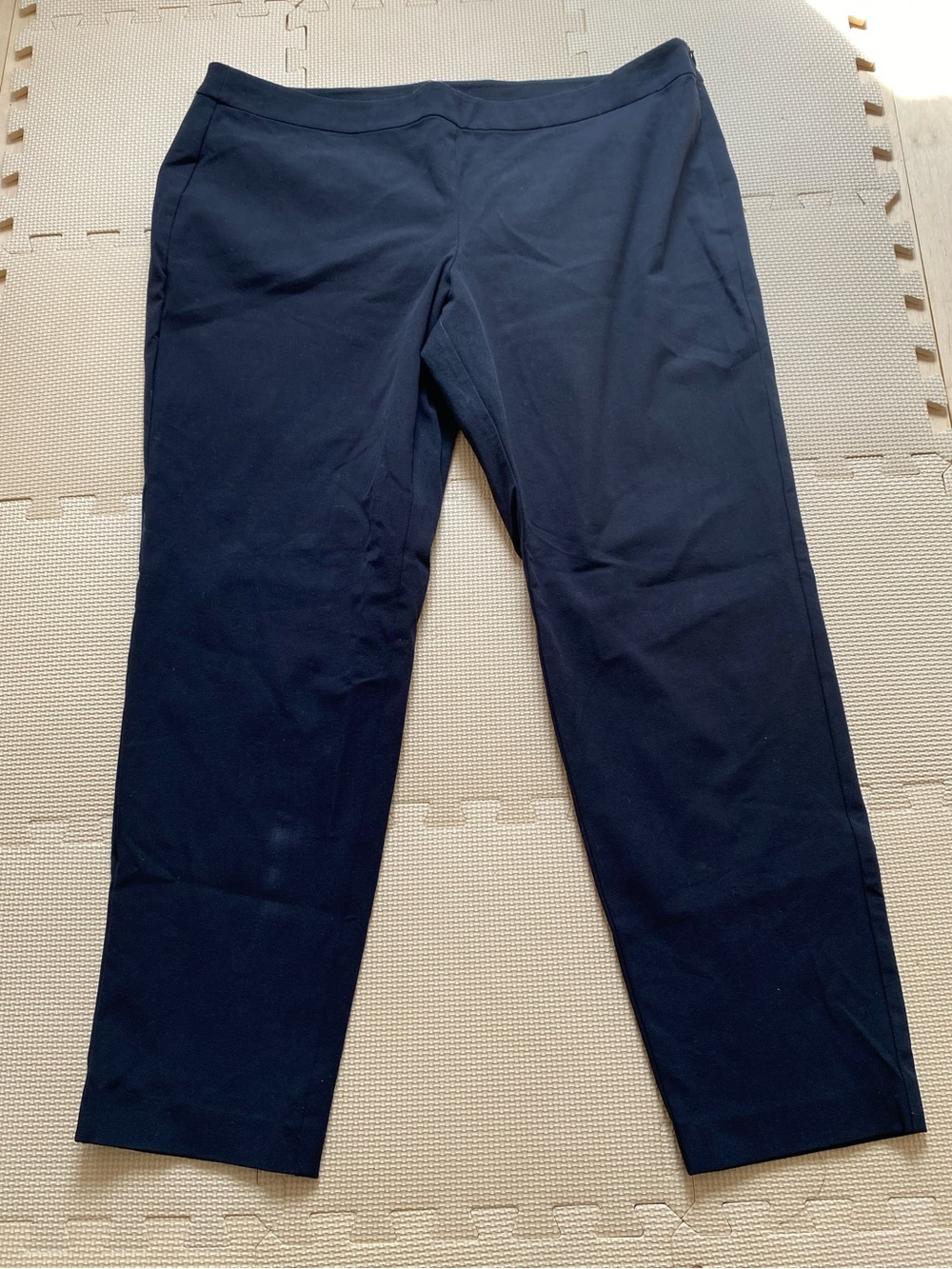 Eileen Fisher Black Straight-Leg Pants Size XL